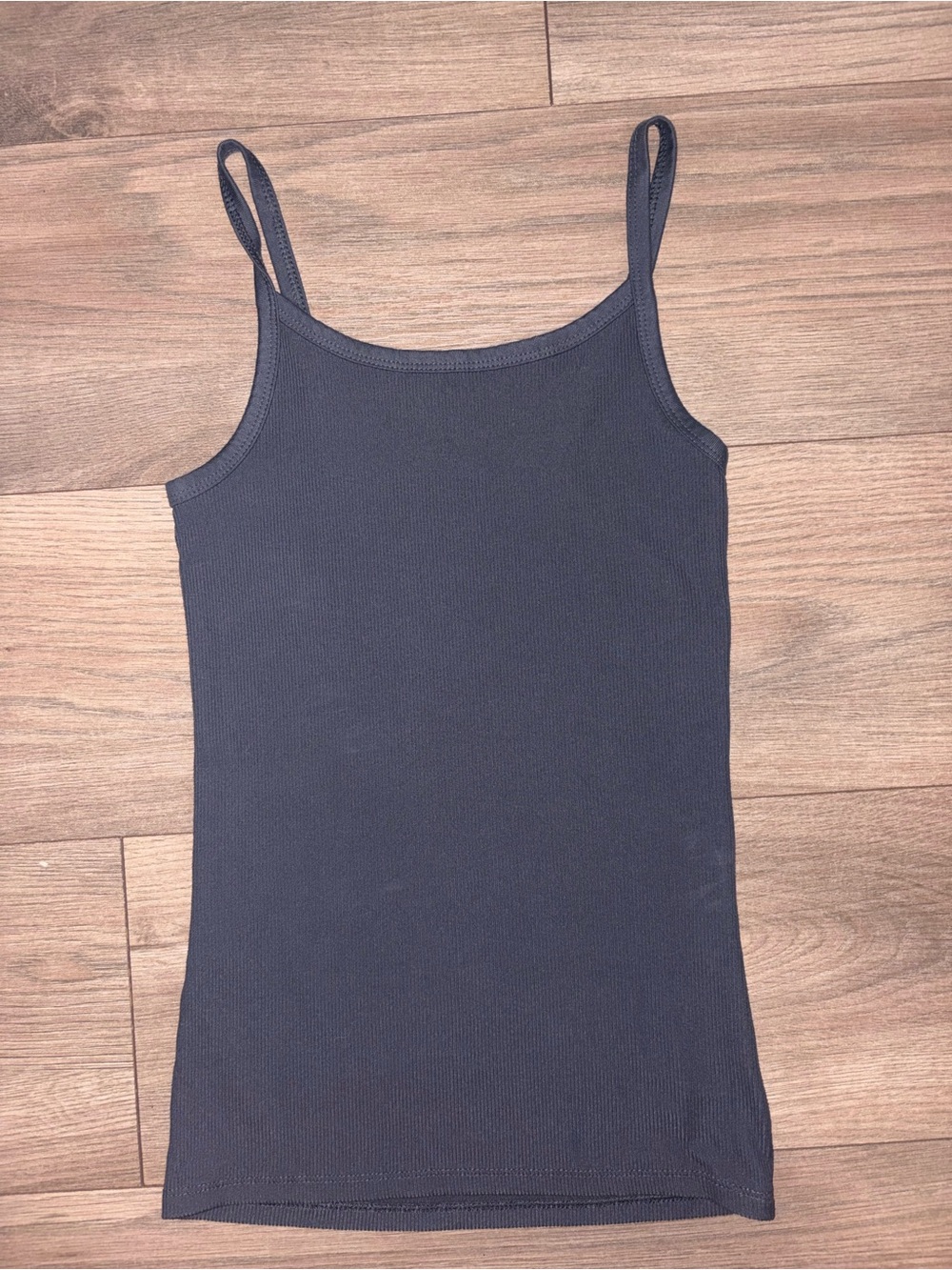 No Boundaries Black Ribbed Slim Tank Top